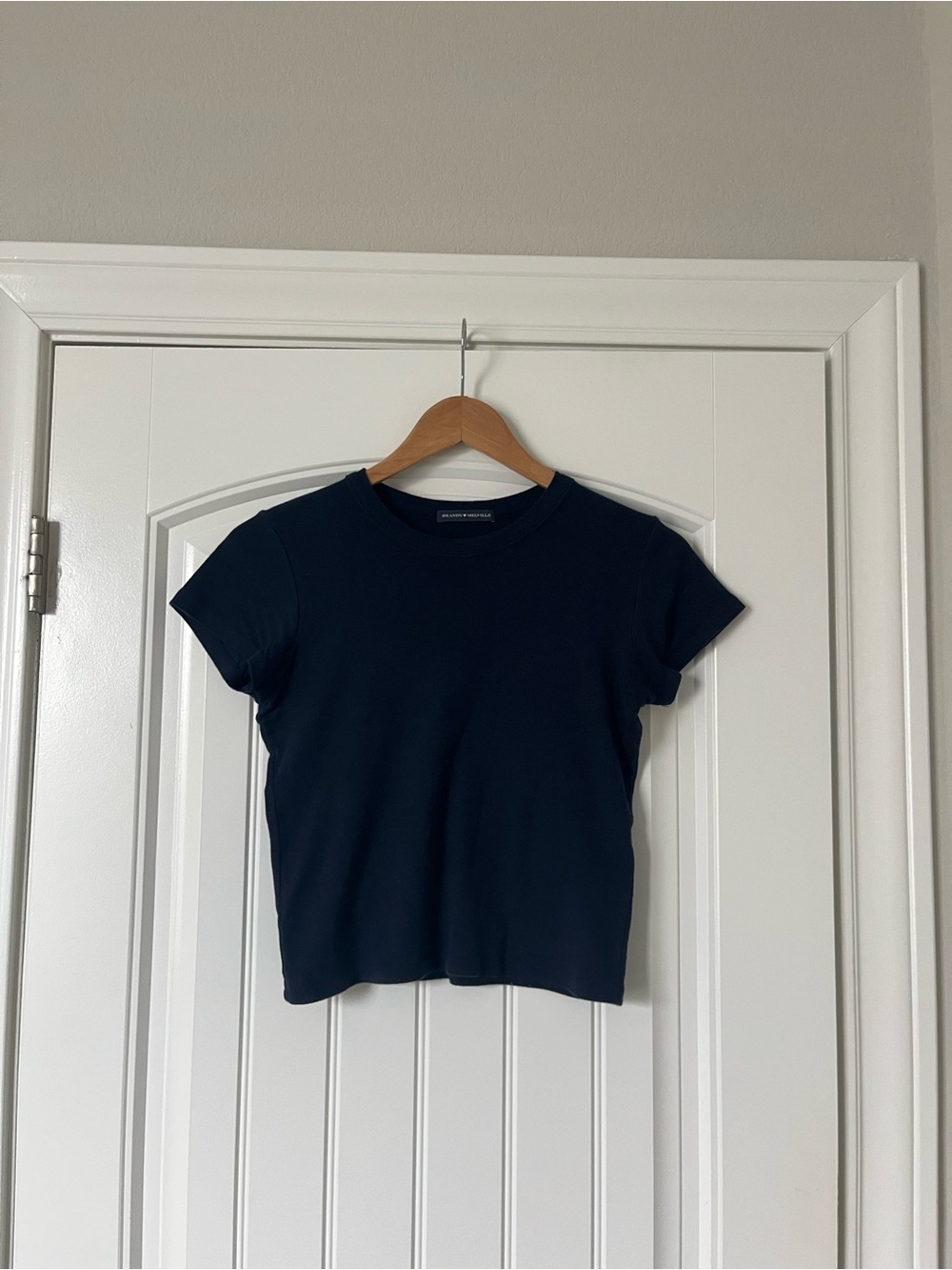 Brandy Melville Hailie Basic Top (Navy Blue)